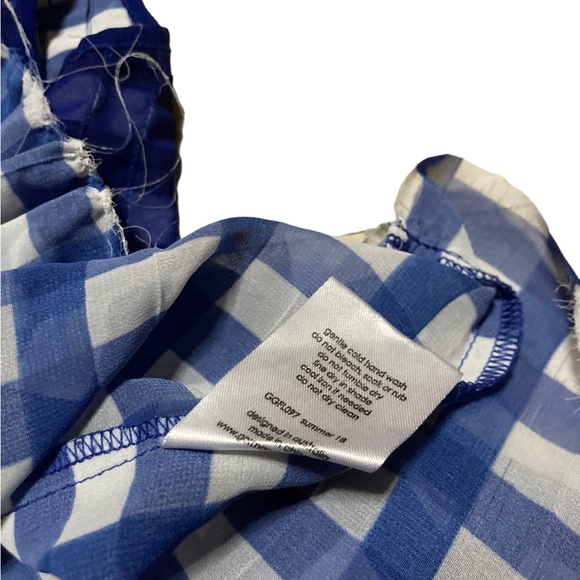 Gorman Polyester Striped A-Line Dress Women’s size 6 in Blue and White - Picture 6 of 7